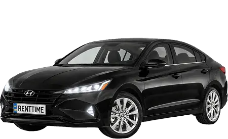 Hyundai Elantra 2020 чорний - оренда авто в Києві