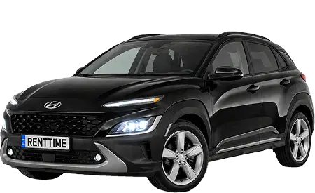Hyundai Kona 2022 чорний - оренда авто в Києві