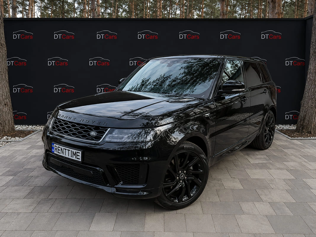 Range Rover Sport 2018 чорний для прокату в Києві