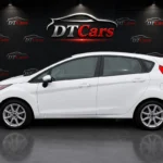 Ford Fiesta 2019 білий вид збоку для оренди