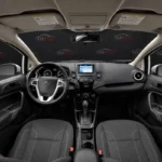 Ford Fiesta 2019 білий вигляд ззаду